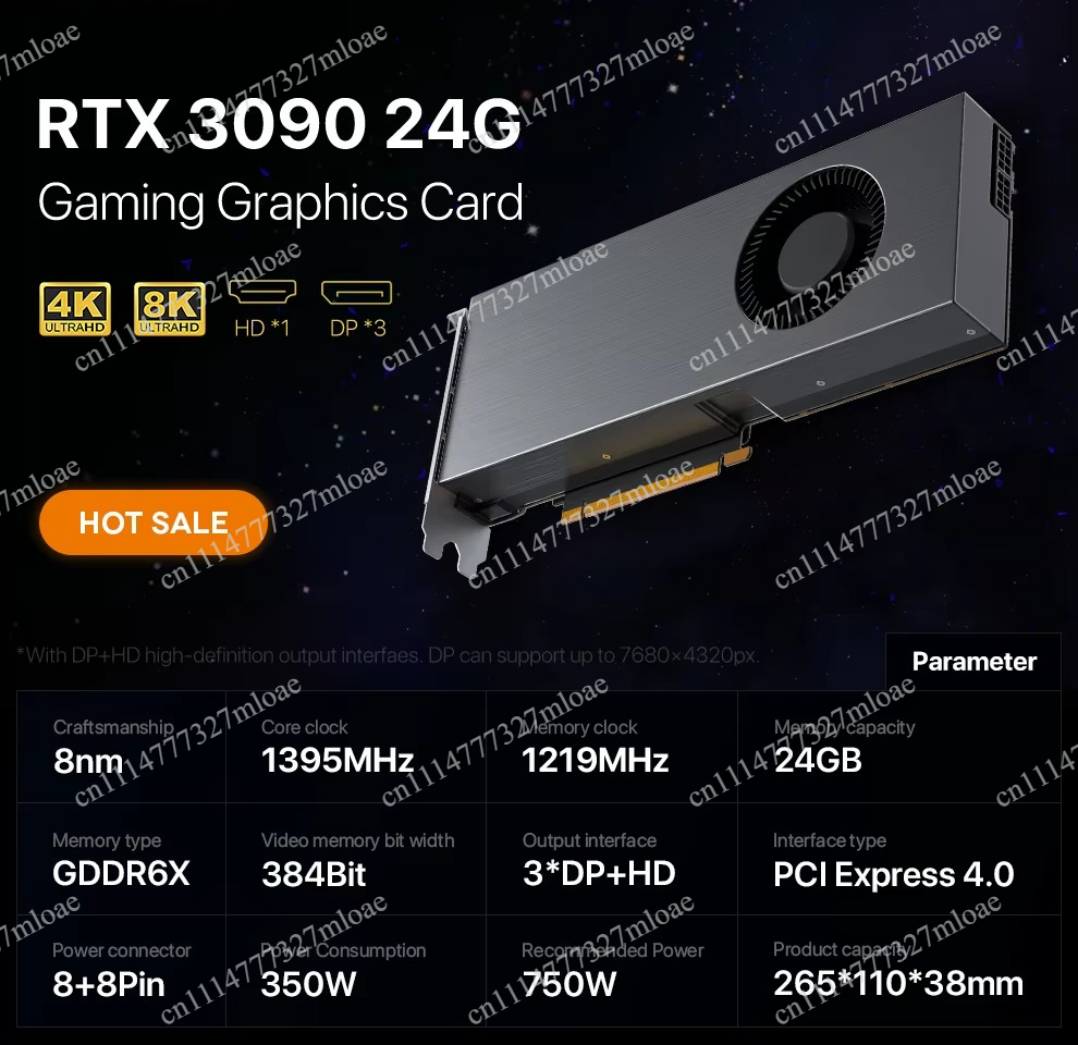Tarjeta Gráfica RTX 3090 DDR6X - Rtx 3090 24Gb Graphics Card reseña y precio